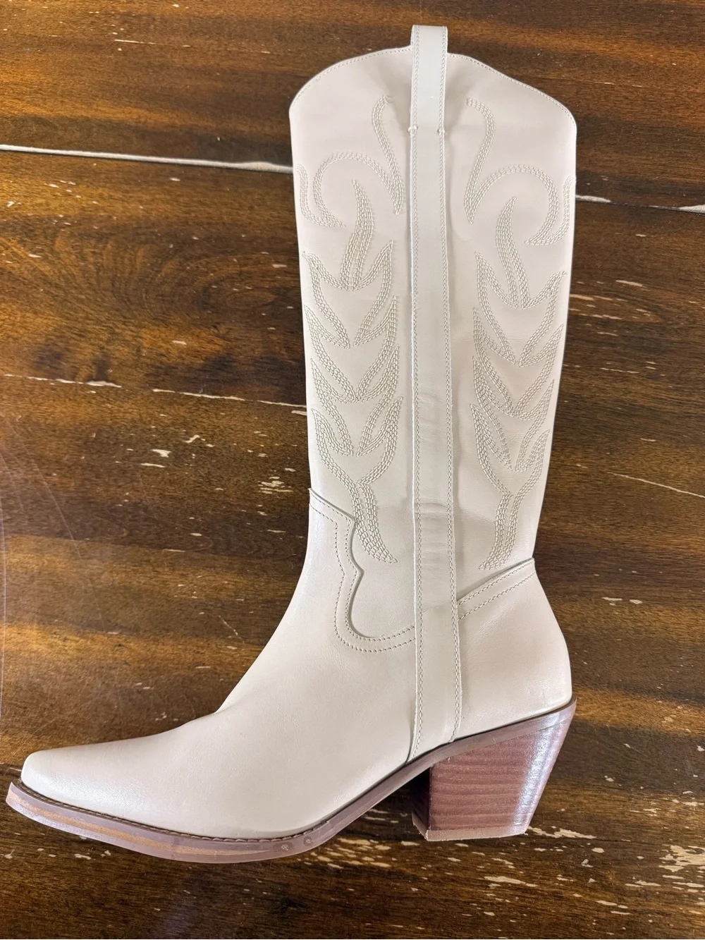 Coconuts by Matisse Cream Western Knee-High Boots